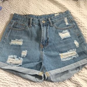 shein denim shorts